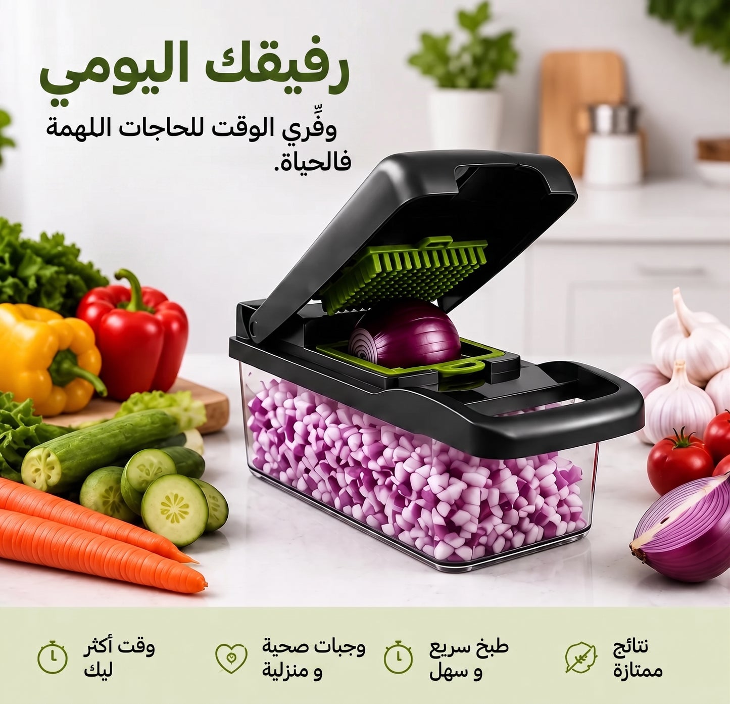 قطّاعة الخضرة 12 فـ 1
